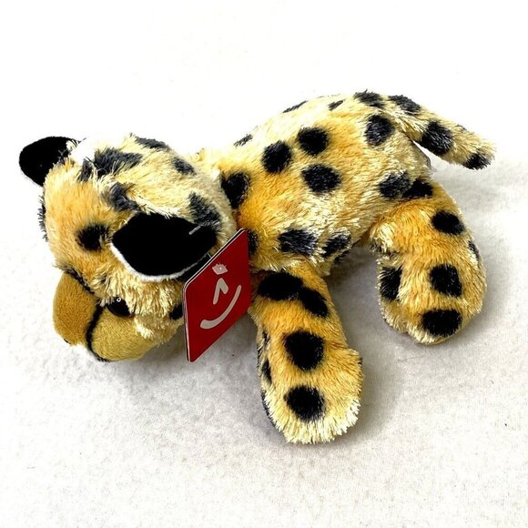 Aurora Streak Cheetah Spotted Mini Flopsie #30359 Stuffed Animal Toy 8 in NEW - Picture 1 of 11